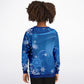 Blue Snowflakes Kids Sweatshirt