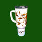 Autumn Swirl US stock 40oz Tumbler with handle and Straws