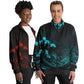 Waves & Flowers 1 Unisex Track Jacket