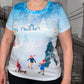 Winter City Blue Women's Cotton T-Shirt