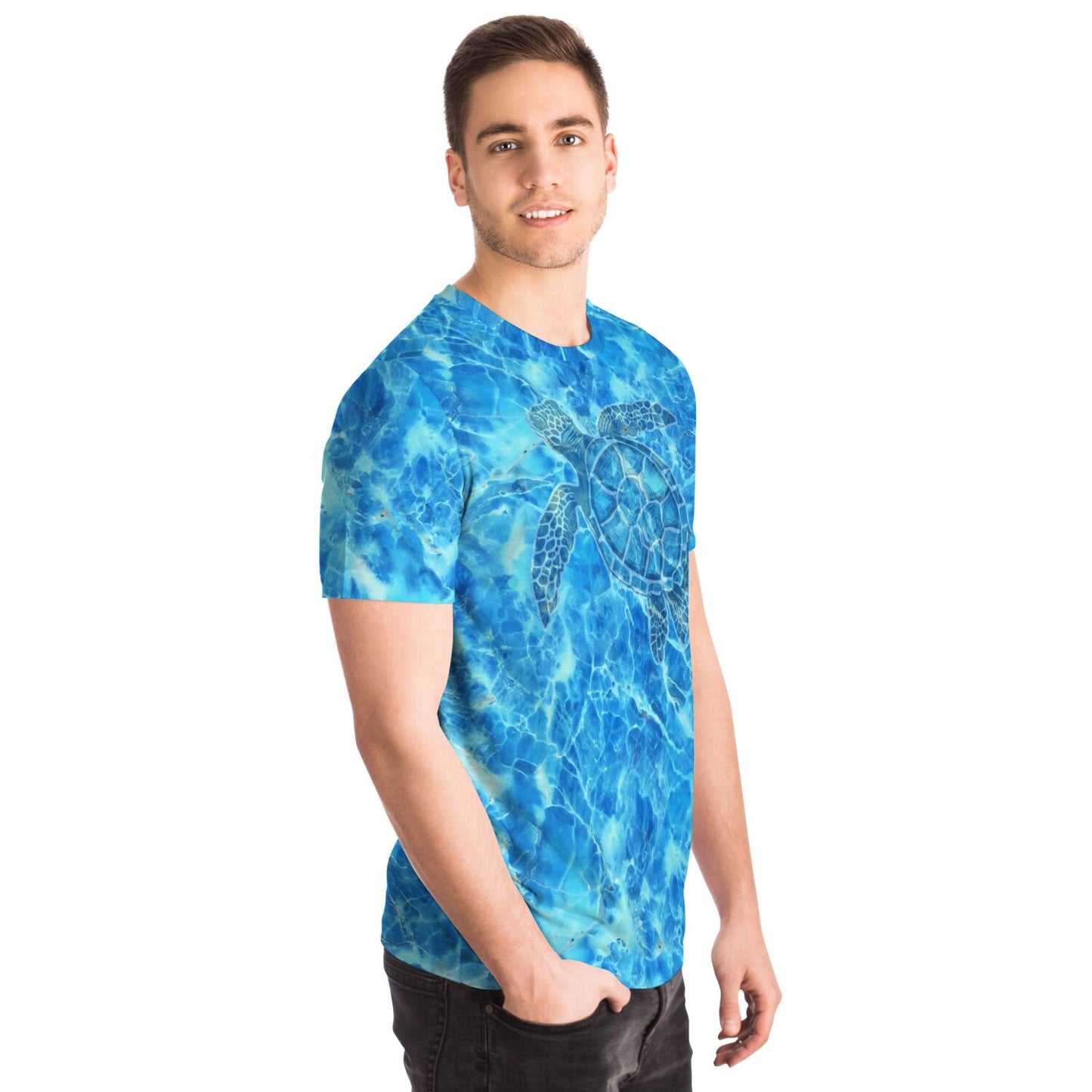 Blue Tortoise Unisex Sport T-shirt