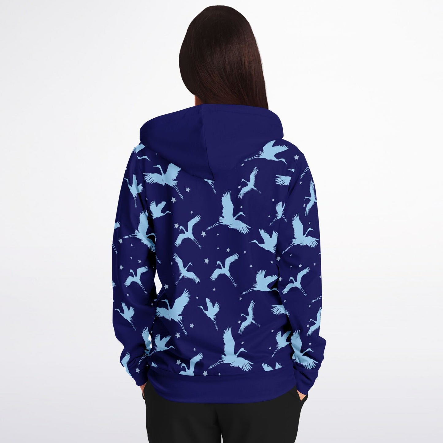 Blue Crane Zip Hoodie Unisex