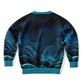 Waves Kids Sweatshirt - blue-green