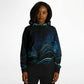 Waves & Flowers Unisex Hoodie - subdued version