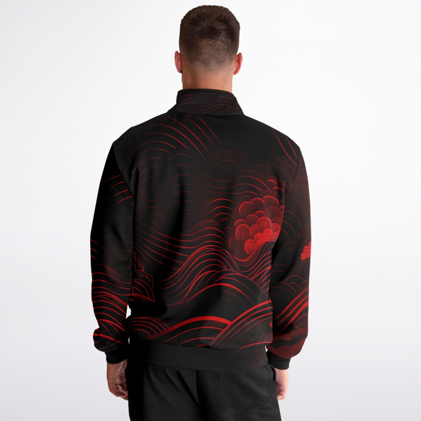 Waves & Flowers 1 Unisex Track Jacket