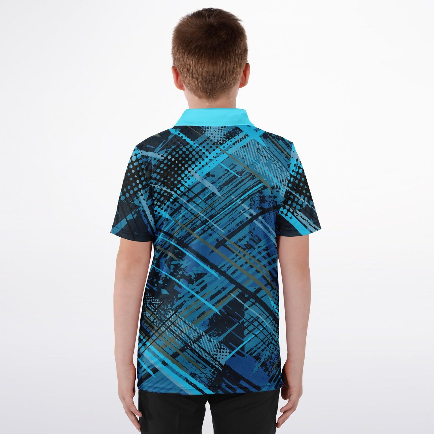 Geometric Pattern 1 Kids Polo Shirt