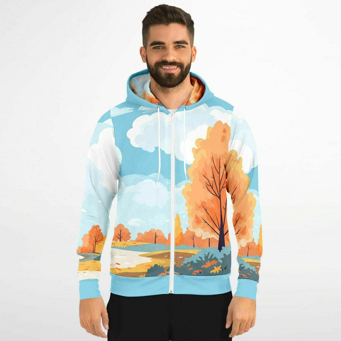 Fall Landscape 1 Unisex Zip Hoodie