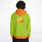 Orange Hedgehog Unisex Hoodie - bright green