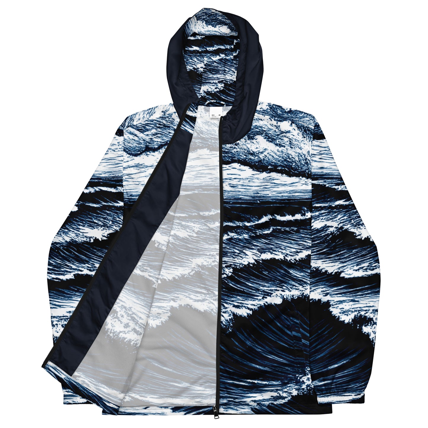 Stormy Sea Dark Blue Men’s Windbreaker