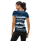 Stormy Sea 2 Women's Athletic T-shirt