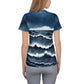 Stormy Sea 2 Women's Athletic T-shirt