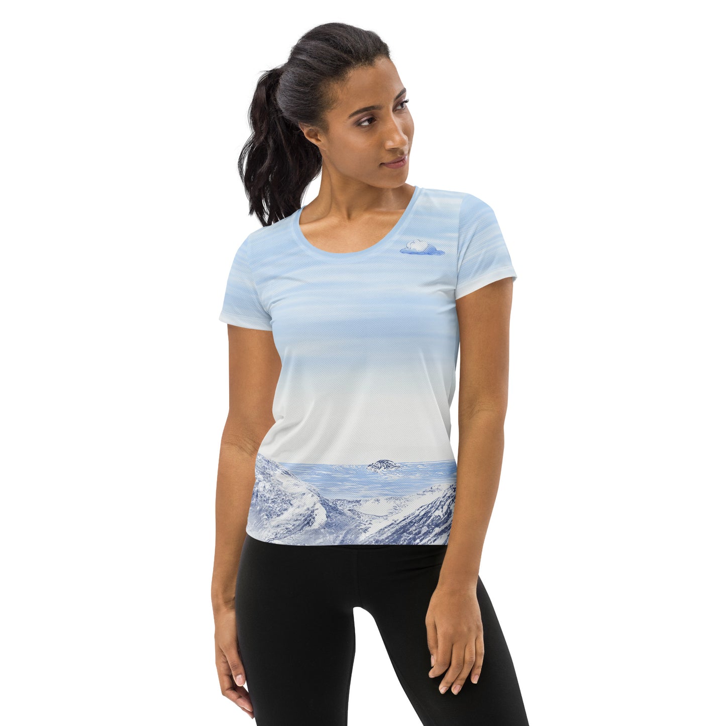 Blue Mountains 1 Women's Athletic T-shirt