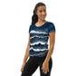 Stormy Sea 2 Women's Athletic T-shirt