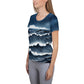 Stormy Sea 2 Women's Athletic T-shirt