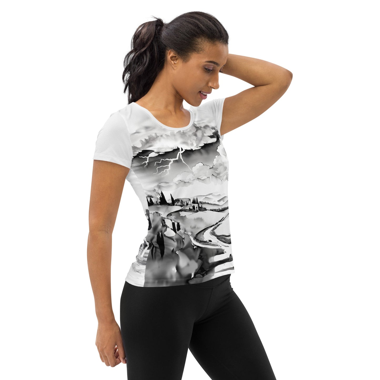 Twelfth Night - Wind and Rain 1 Women's Athletic T-shirt