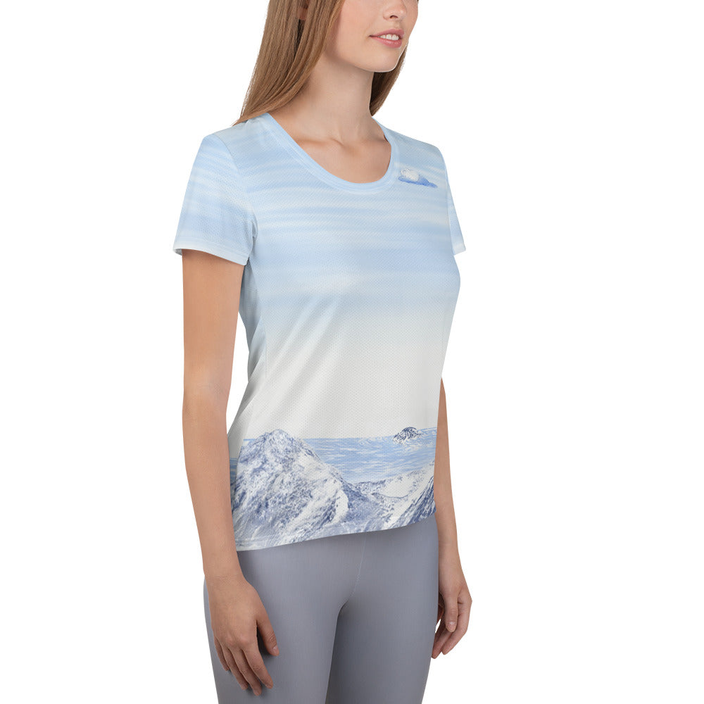 Blue Mountains 1 Women's Athletic T-shirt