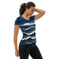 Stormy Sea 2 Women's Athletic T-shirt