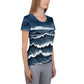 Stormy Sea 2 Women's Athletic T-shirt