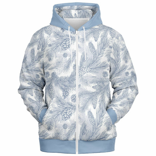 White Spruce Unisex Zip Hoodie