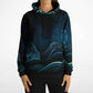 Waves & Flowers Unisex Hoodie - subdued version