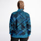 Geometric Blue Unisex Track Jacket