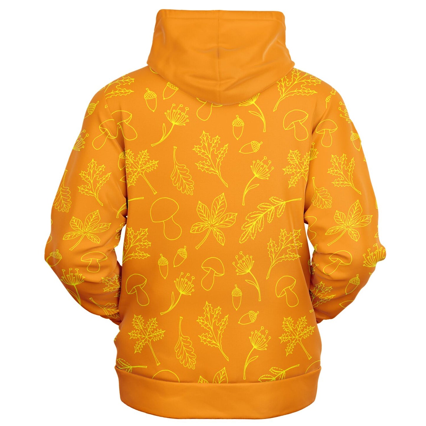Orange Fall Unisex Zip Hoodie