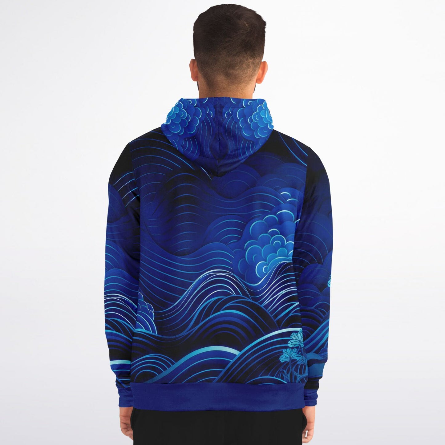 Waves & Flowers 3 Zip Hoodie