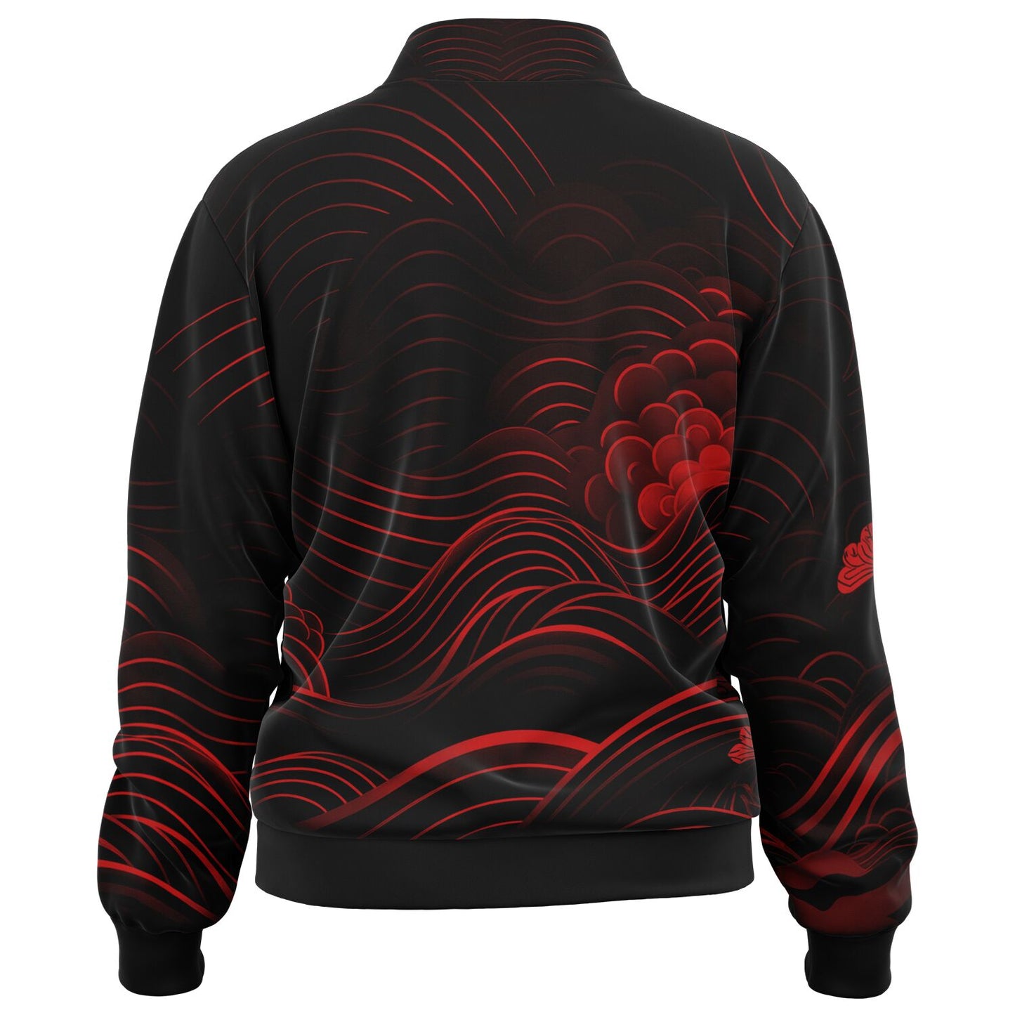 Waves & Flowers 1 Unisex Track Jacket