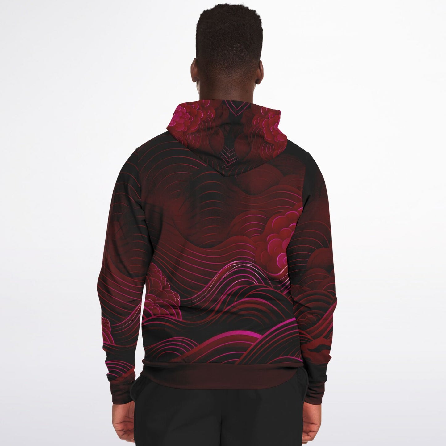 Waves & Flowers 5 Zip Hoodie