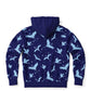 Blue Crane Zip Hoodie Unisex