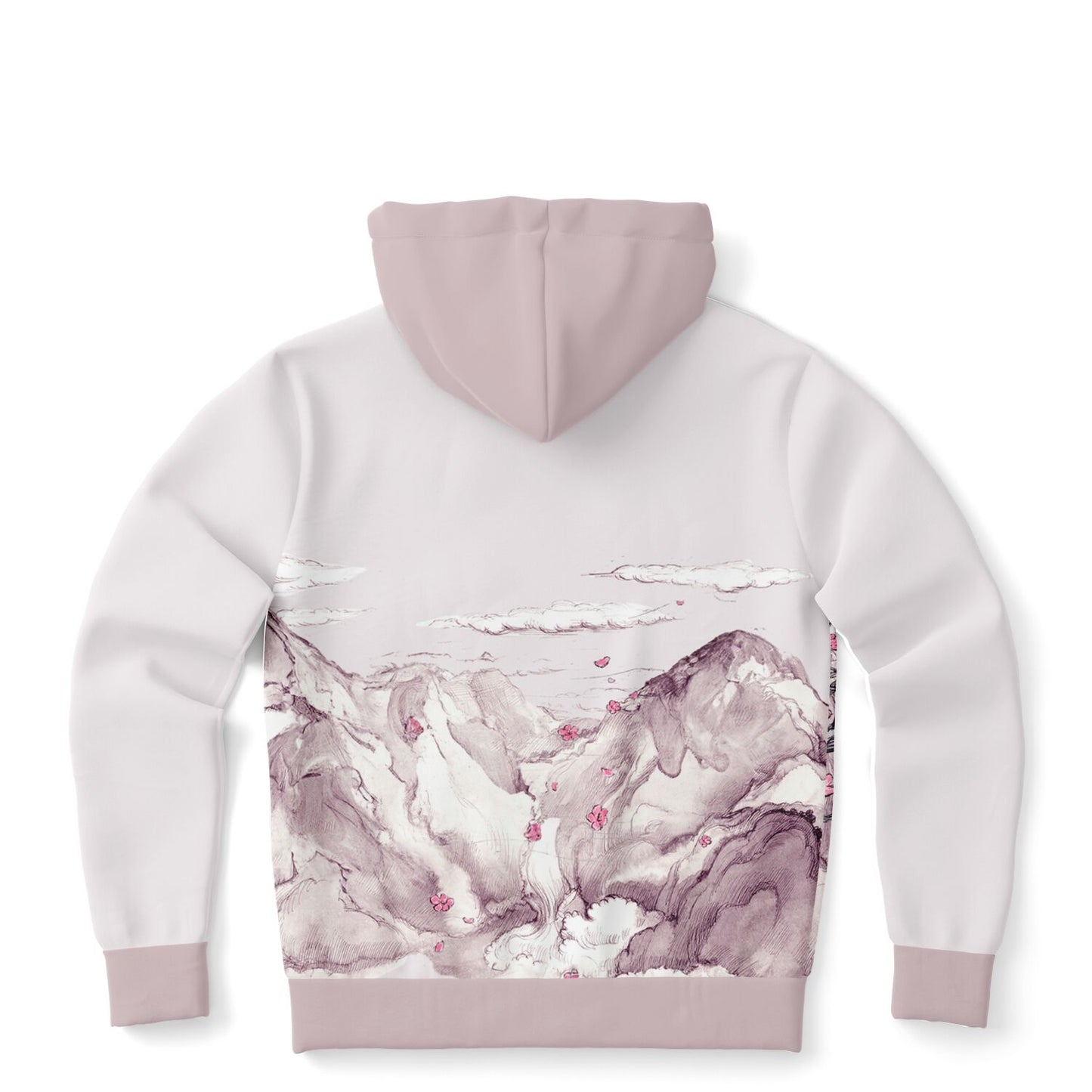 Pink Mountain Zip Hoodie