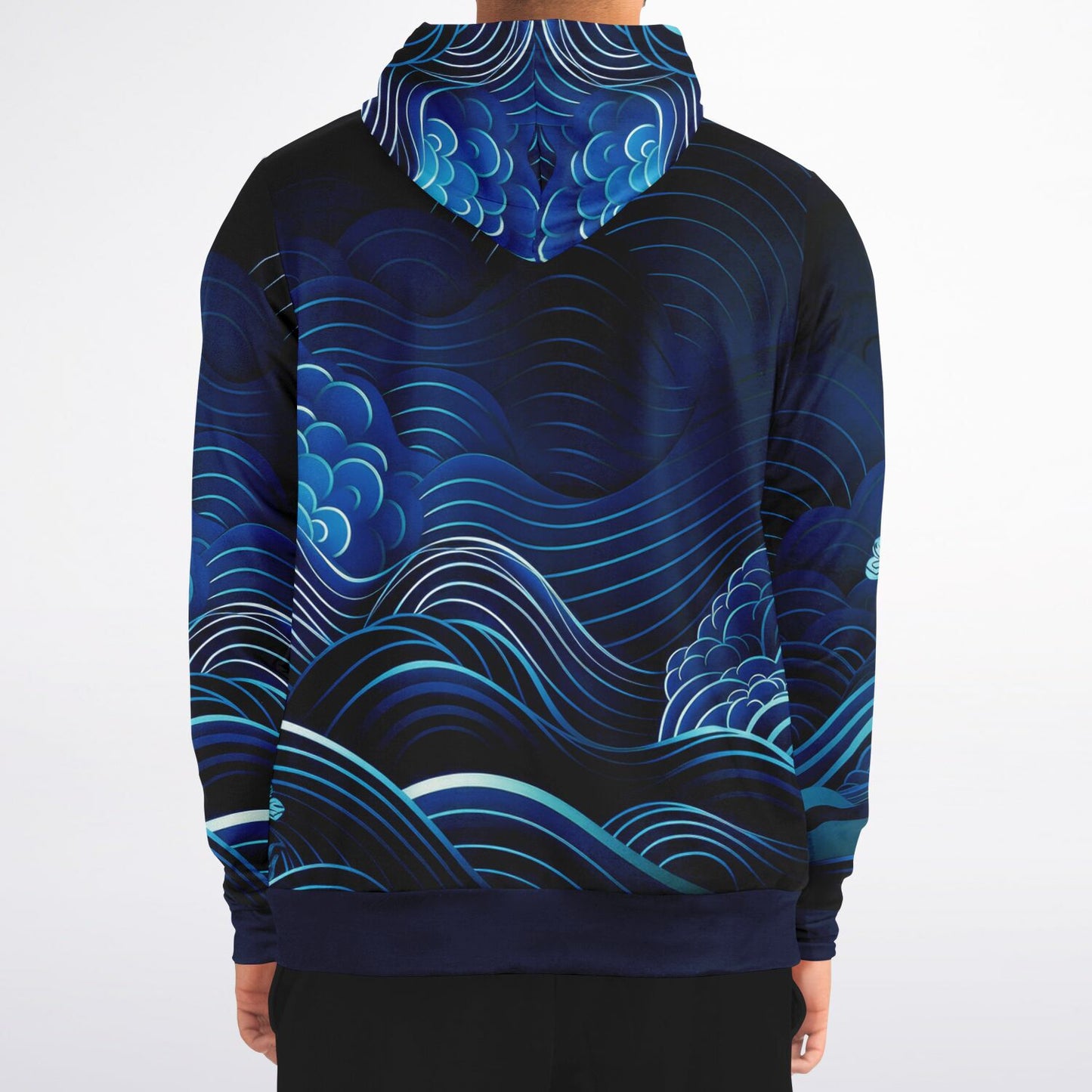 Waves&Flowers 2 Fashion Zip Hoodie