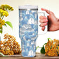 Winter Town 40oz Tumbler with Handle Stainless Steel