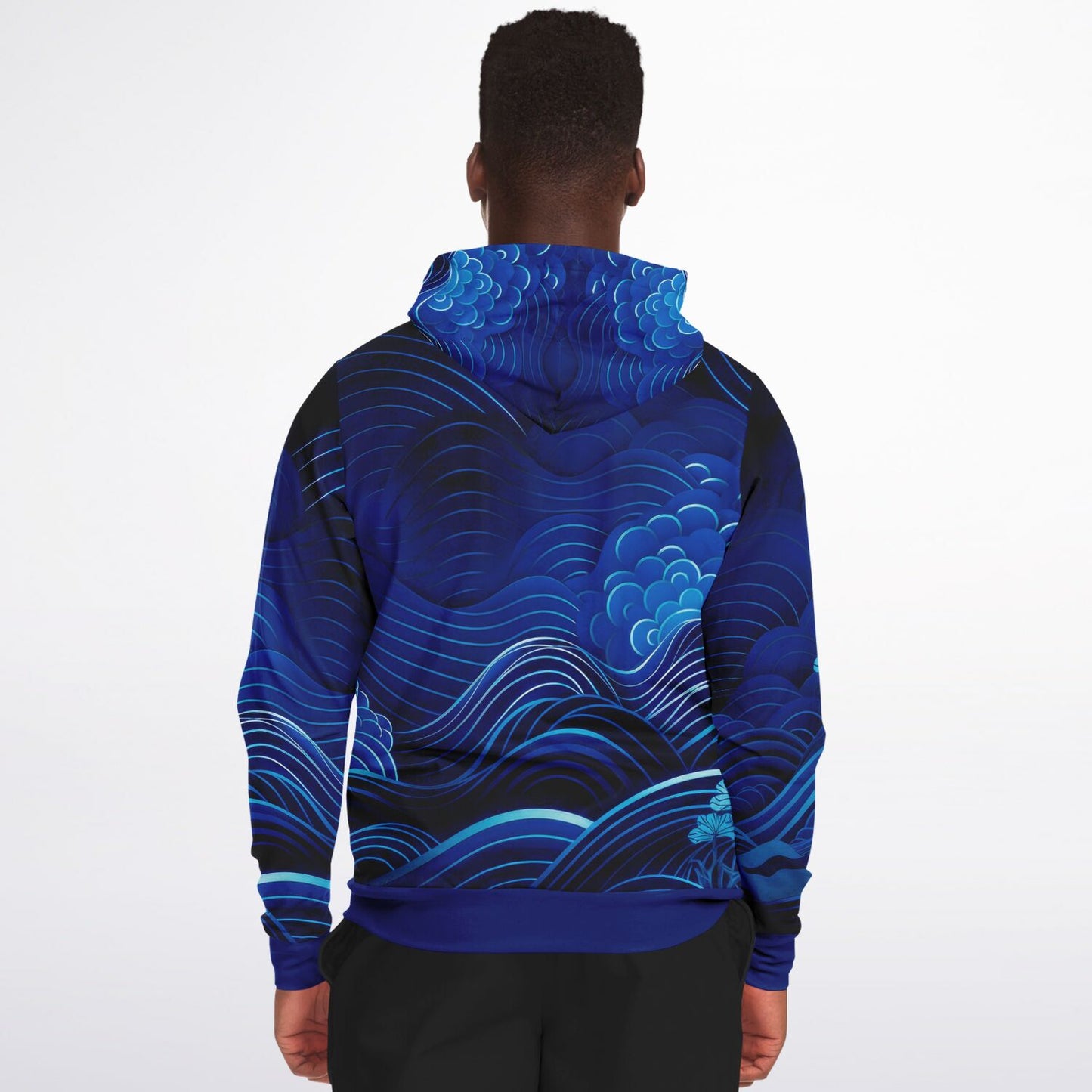 Waves & Flowers 3 Zip Hoodie