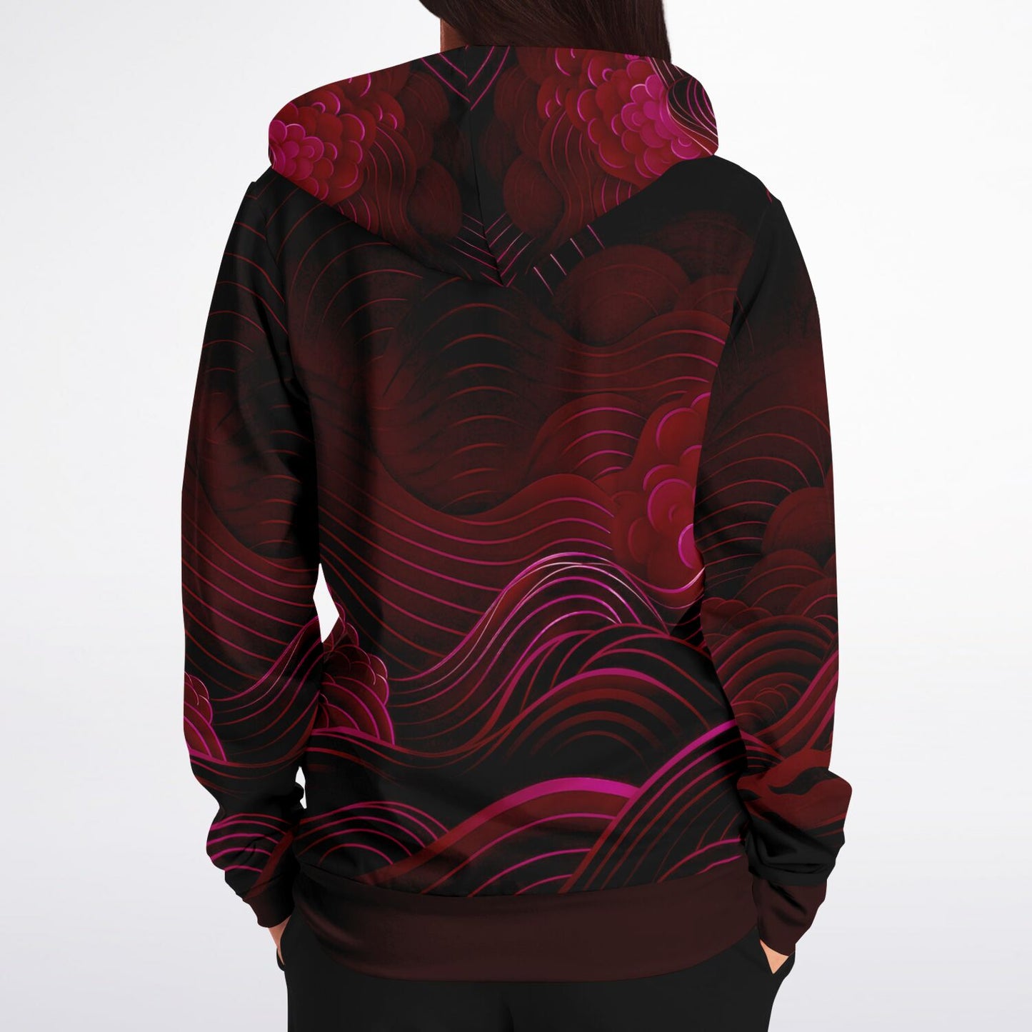 Waves & Flowers 5 Zip Hoodie