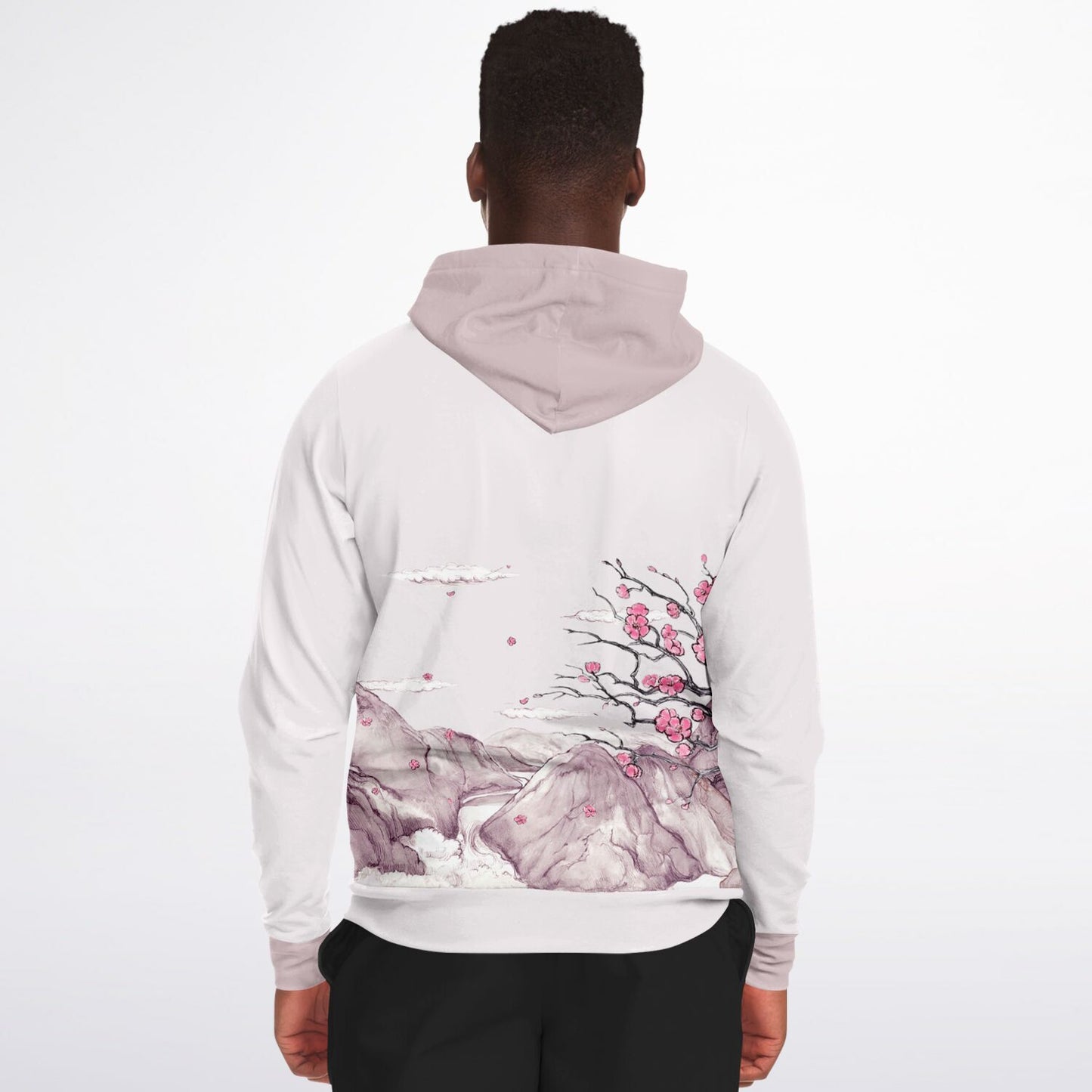Pink Mountain Zip Hoodie