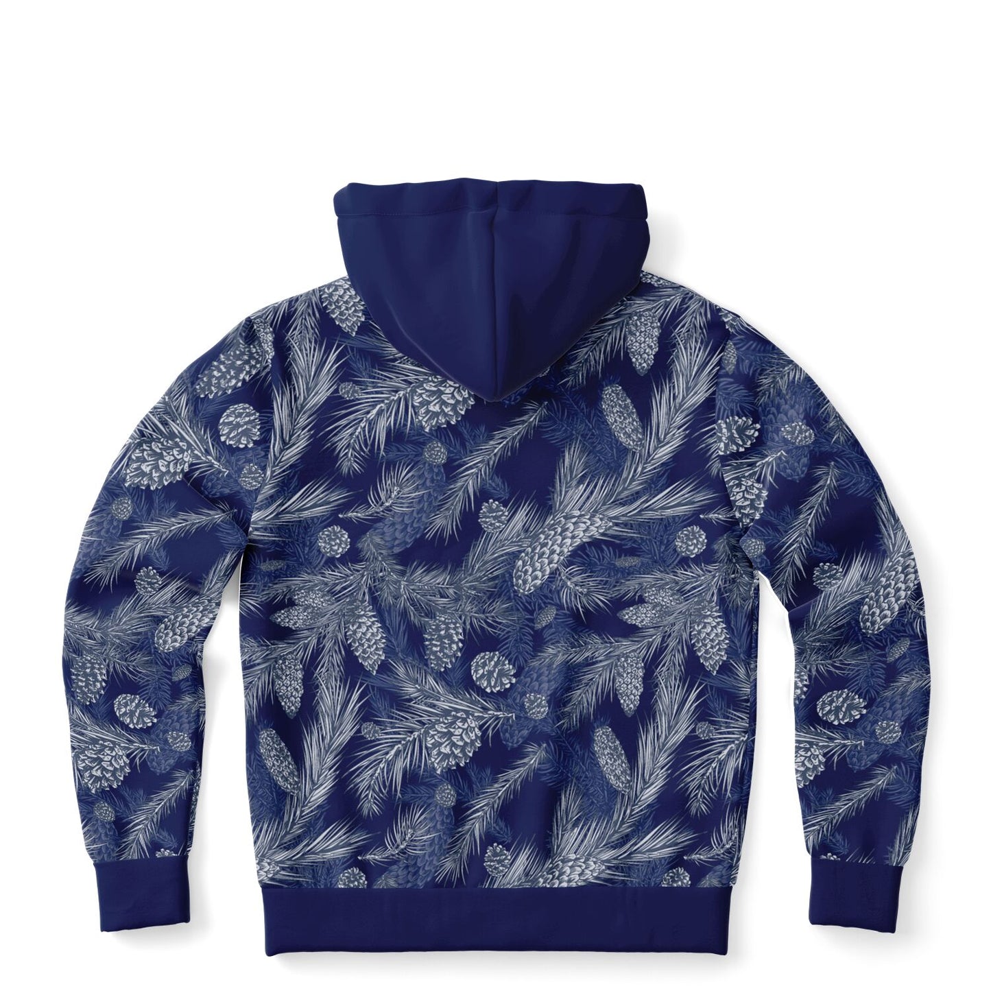 Dark Blue Spruce Unisex Zip Hoodie