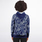 Dark Blue Spruce Unisex Zip Hoodie