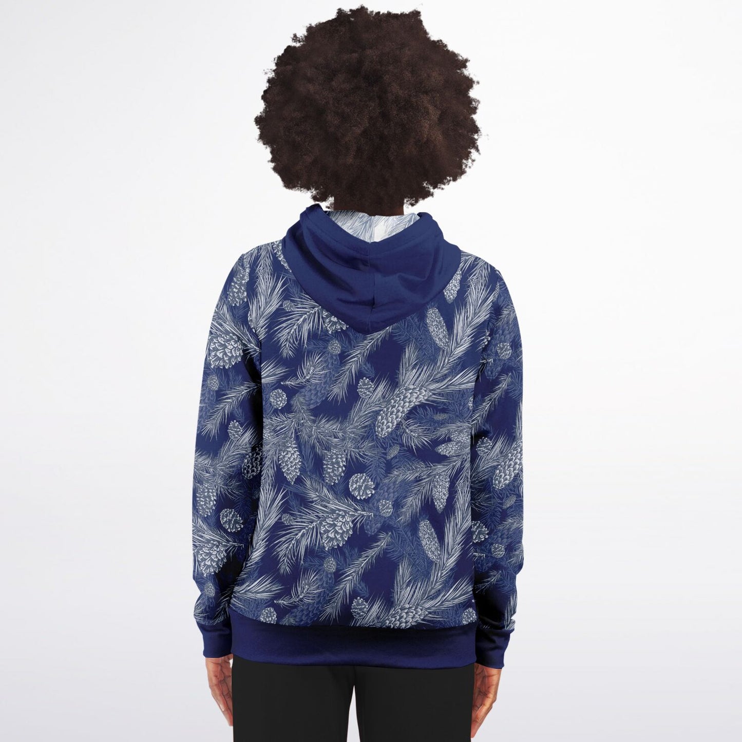 Dark Blue Spruce Unisex Zip Hoodie