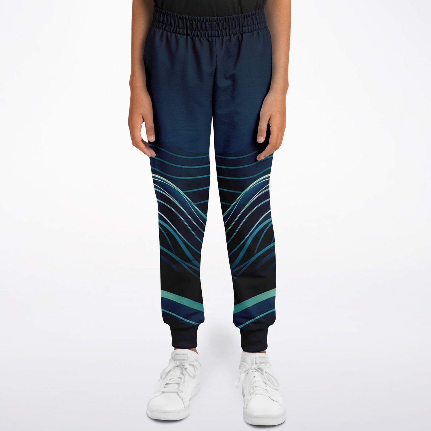 Waves Kids/Youth Joggers - dark blue-green