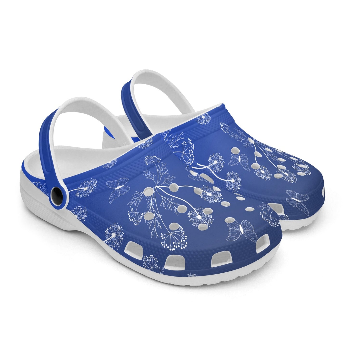 Dandelions Clogs - blue