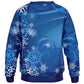 Blue Snowflakes Kids Sweatshirt