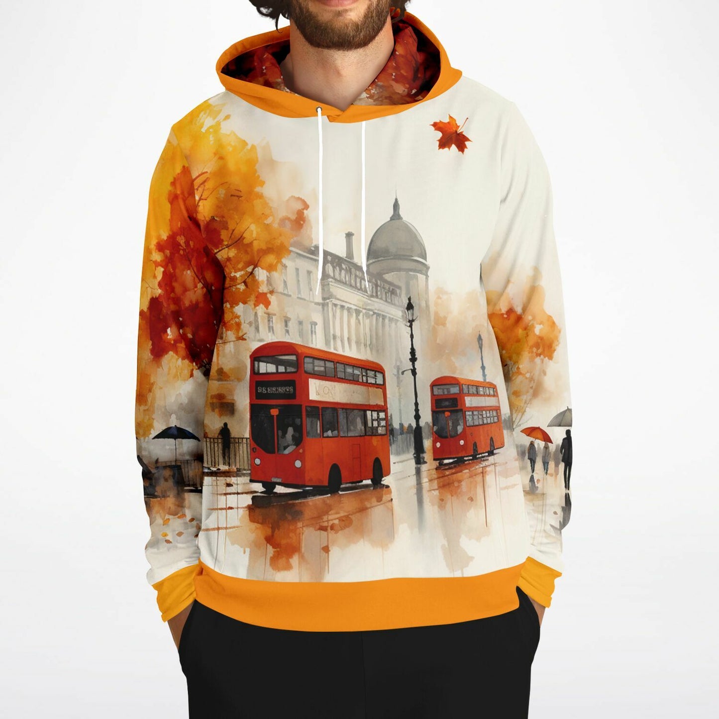 Fall In a City Unisex Pullover Hoodie