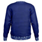 Blue Unisex Sweater with Ukrainian traditional border