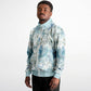 Watercolor Flowers Unisex Track Jacket - light blue