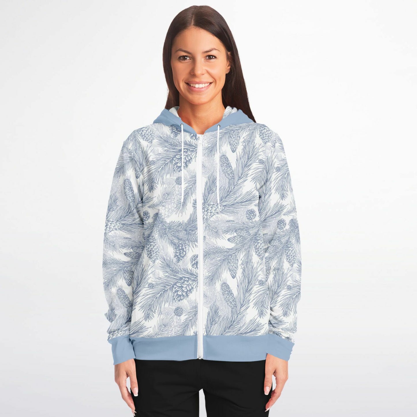 White Spruce Unisex Zip Hoodie