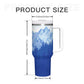 Snow Mountains 40oz Tumbler with Handle Stainless Steel