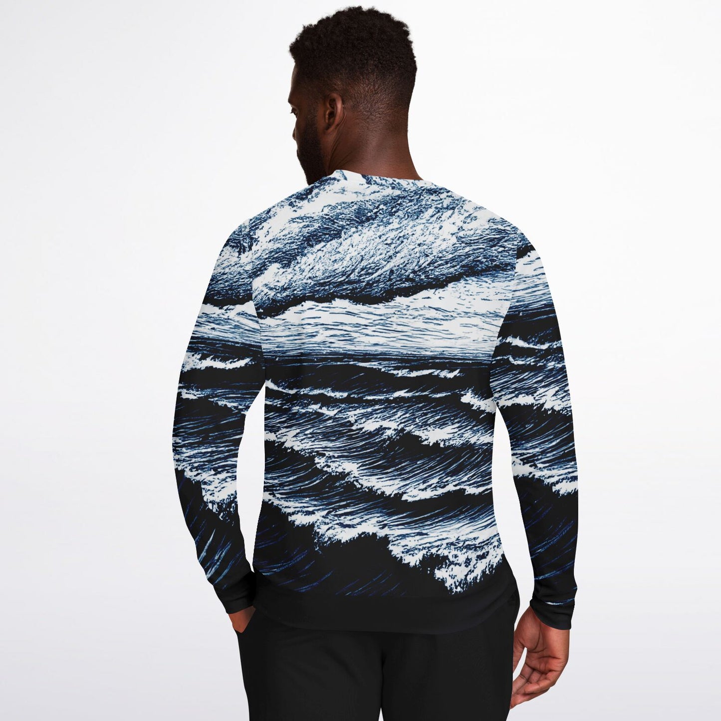 Stormy sea 1 Athletic Sweatshirt