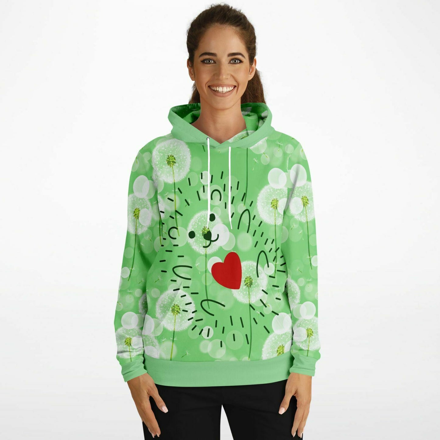 Hedgehog in Dandelions Unisex Hoodie