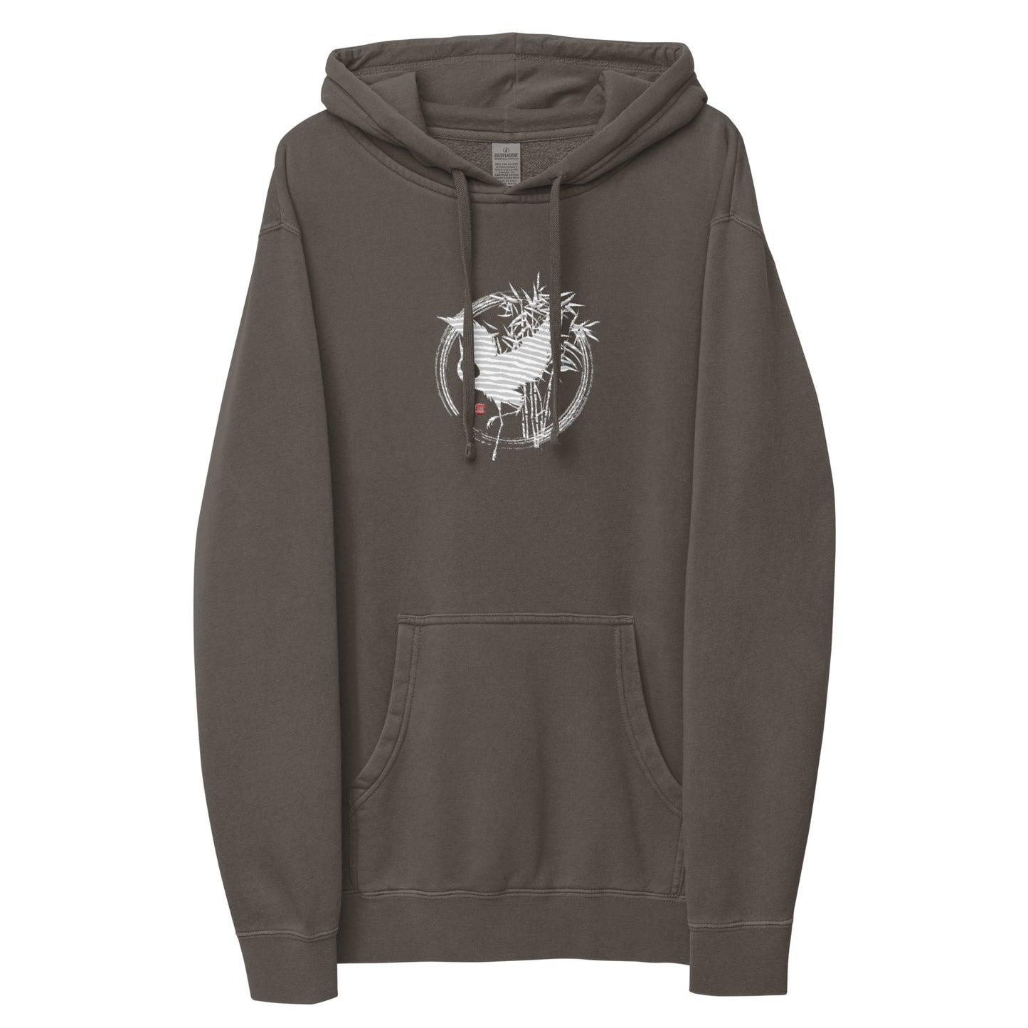 Japanese Crane Large Unisex pigment-dyed hoodie (6 colors)